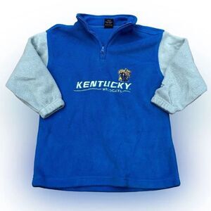 Vintage Starter Kentucky Wildcats Boys Fleece Quarter Zip Pullover Sweatshirt